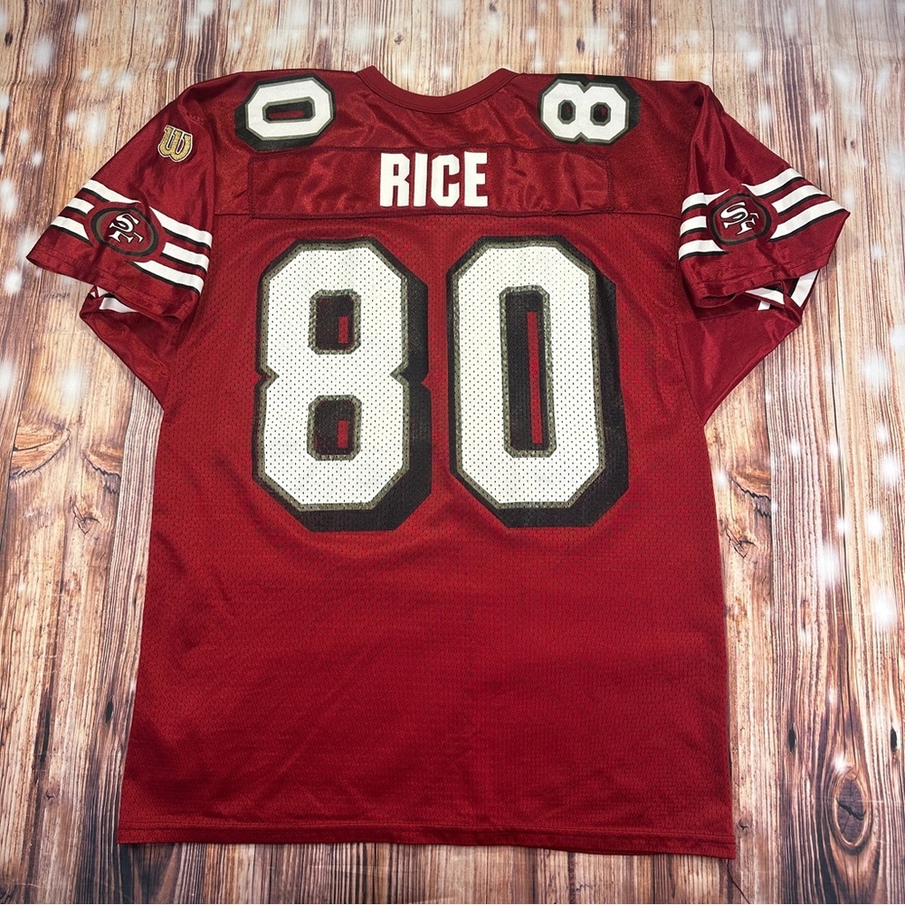Vintage Jerry Rice  Wilson 49ers Jersey Rare Made USA Size XL